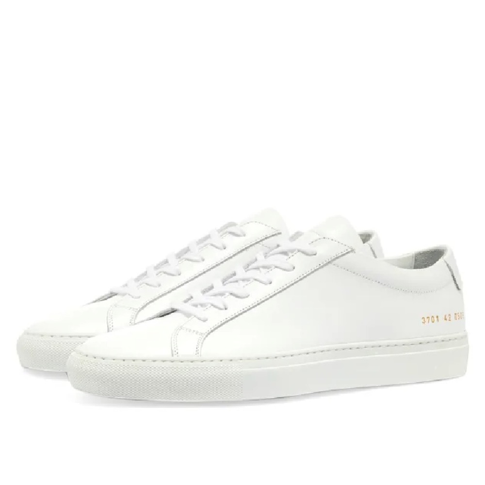 Common Projects women white leather low top Achilles sneakers 8